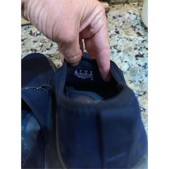 Bzees Cloud Technology Navy Blue Zing Sport Wedge Shootie Slip on Shoe 9 A12 - Picture 8 of 8